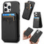 Carbon Fiber MagSafe Vertical Flip Card Bag Phone Case