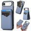 Carbon Fiber MagSafe Vertical Flip Card Bag Phone Case