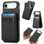 Carbon Fiber MagSafe Vertical Flip Card Bag Phone Case