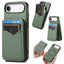 Carbon Fiber MagSafe Vertical Flip Card Bag Phone Case
