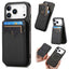Carbon Fiber MagSafe Vertical Flip Card Bag Phone Case