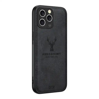 Deer Head Cloth Skin All-inclusive Phone Case