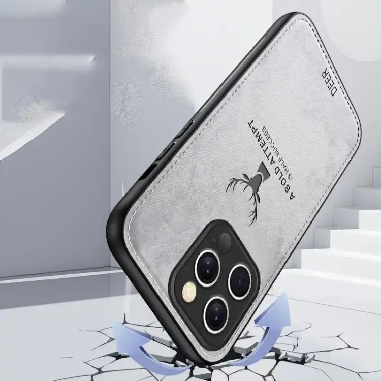 Deer Head Cloth Skin All-inclusive Phone Case