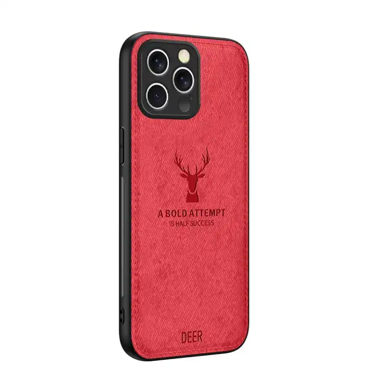 Deer Head Cloth Skin All-inclusive Phone Case