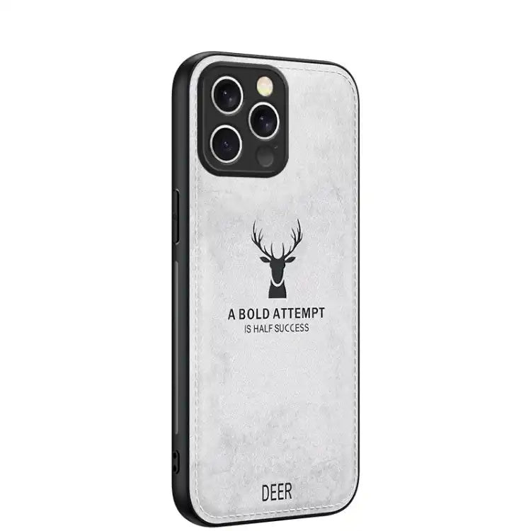 Deer Head Cloth Skin All-inclusive Phone Case