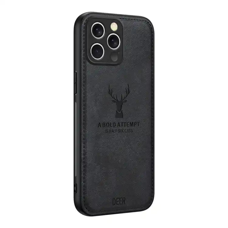 Deer Head Cloth Skin All-inclusive Phone Case