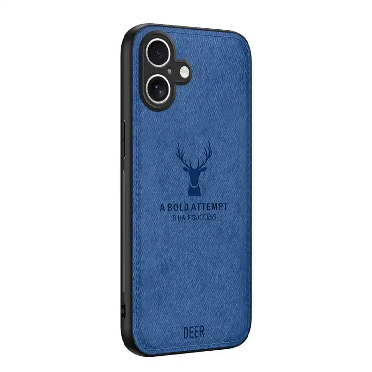 Deer Head Cloth Skin All-inclusive Phone Case