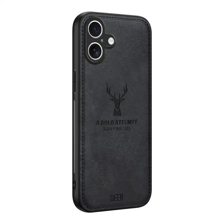 Deer Head Cloth Skin All-inclusive Phone Case