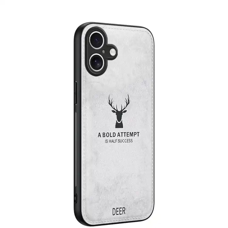 Deer Head Cloth Skin All-inclusive Phone Case