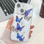 Plating Texture Butterfly TPU Phone Case with Glitter Lens Film