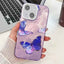 Plating Texture Butterfly TPU Phone Case with Glitter Lens Film