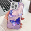Plating Texture Butterfly TPU Phone Case with Glitter Lens Film