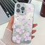 Plating Texture Butterfly TPU Phone Case with Glitter Lens Film