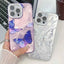 Plating Texture Butterfly TPU Phone Case with Glitter Lens Film