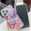 Plating Texture Butterfly TPU Phone Case with Glitter Lens Film
