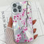 Electroplating Flowers Plants Texture TPU Phone Case