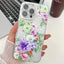 Electroplating Flowers Plants Texture TPU Phone Case