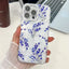 Electroplating Flowers Plants Texture TPU Phone Case