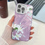 Electroplating Flowers Plants Texture TPU Phone Case