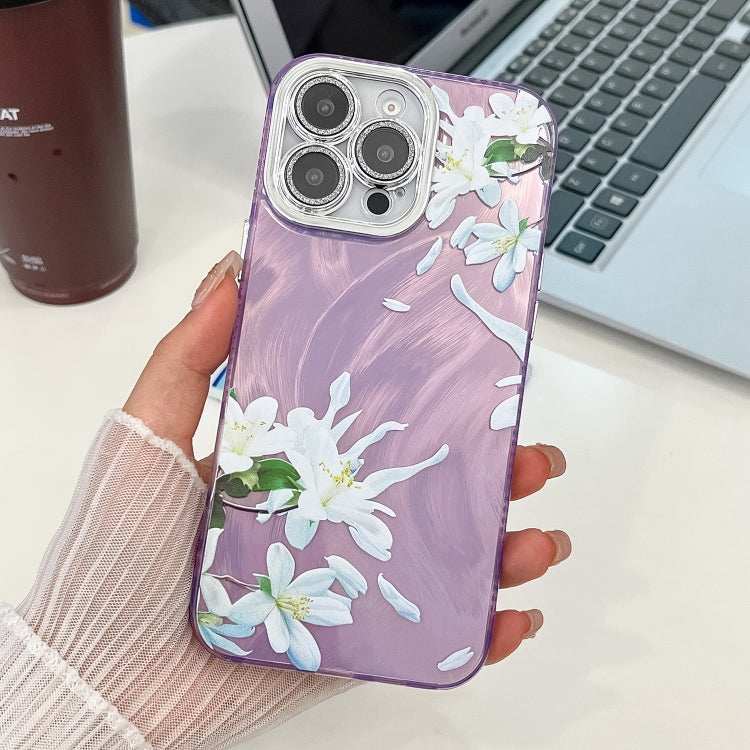 Electroplating Flowers Plants Texture TPU Phone Case