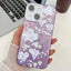 Electroplating Flowers Plants Texture TPU Phone Case