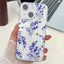Electroplating Flowers Plants Texture TPU Phone Case