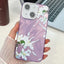 Electroplating Flowers Plants Texture TPU Phone Case
