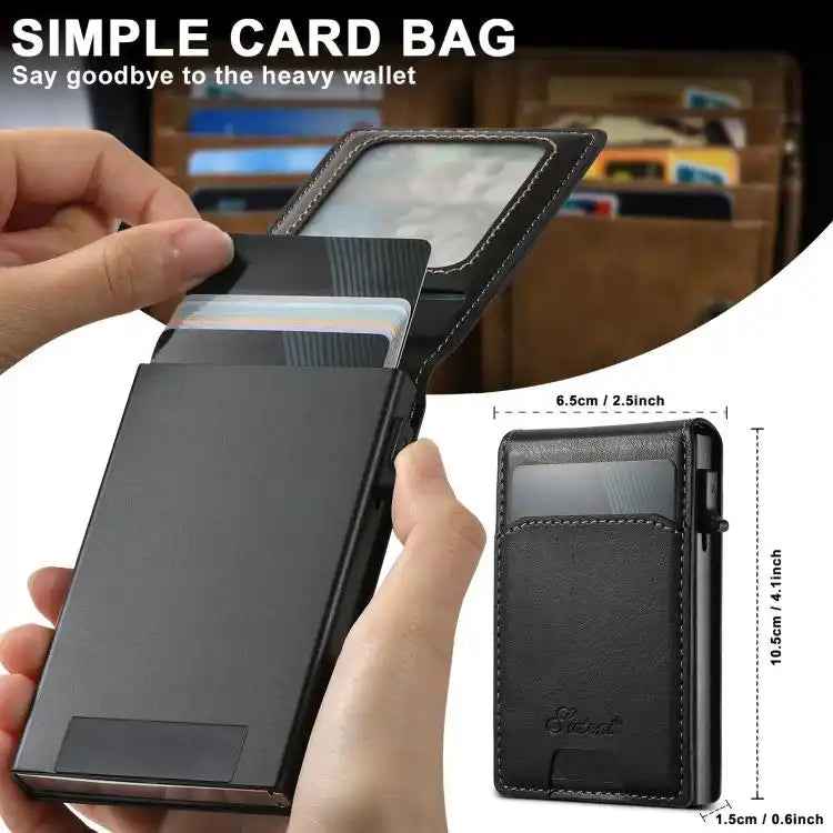 Suteni H19 Oil Wax 2-in-1 MagSafe Removable Card Box Back Phone Case