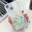 Electroplating Flower Texture Wristband TPU Phone Case