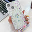 Electroplating Flower Texture Wristband TPU Phone Case