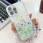Electroplating Flower Texture Wristband TPU Phone Case