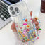 Electroplating Flower Texture Wristband TPU Phone Case