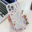 Electroplating Flower Texture Wristband TPU Phone Case