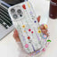 Electroplating Flower Texture Wristband TPU Phone Case