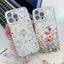Electroplating Flower Texture Wristband TPU Phone Case