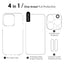 NORTHJO 4 in 1 TPU Phone Case with Screen Film and Lens Film and Camera Control Button Cover