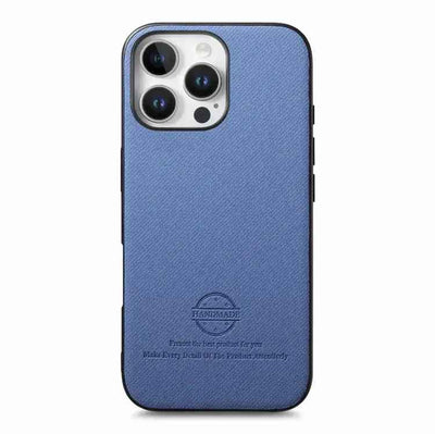 Twill Fabric Leather Skin Back Phone Case