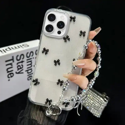 Little Fresh Bow Bracelet Chain TPU Phone Case