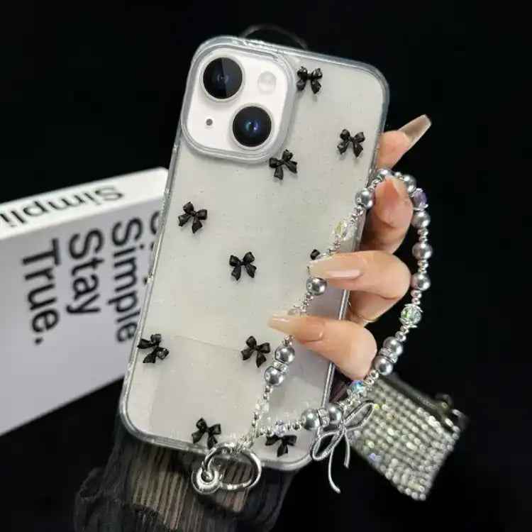 Little Fresh Bow Bracelet Chain TPU Phone Case