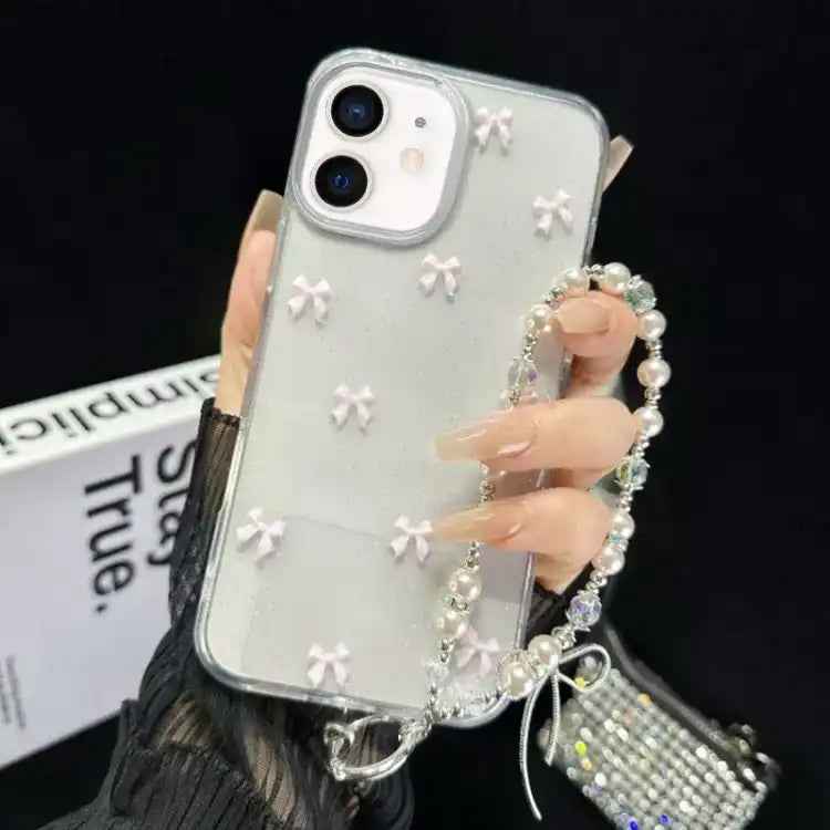 Little Fresh Bow Bracelet Chain TPU Phone Case