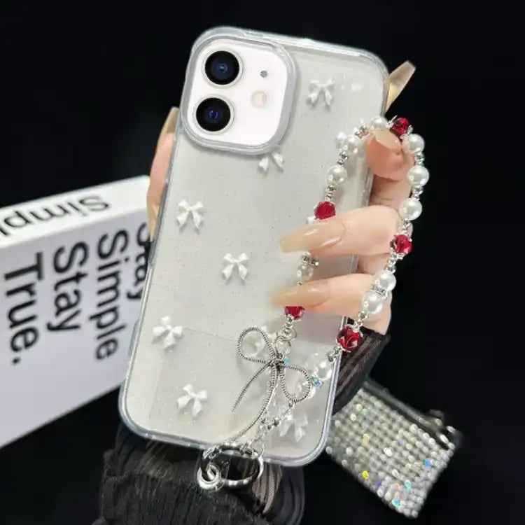 Little Fresh Bow Bracelet Chain TPU Phone Case