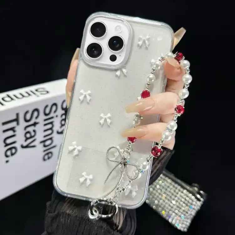 Little Fresh Bow Bracelet Chain TPU Phone Case