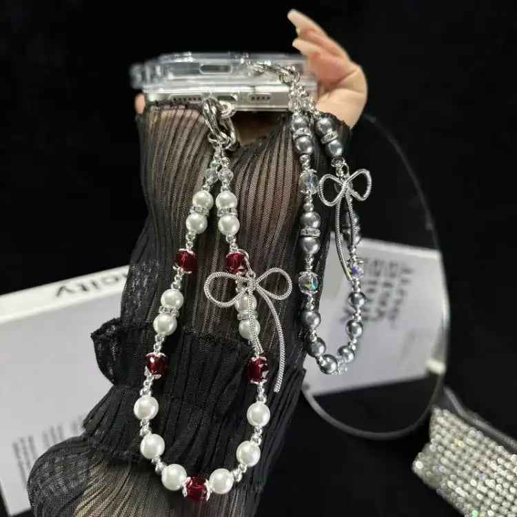 Little Fresh Bow Bracelet Chain TPU Phone Case