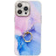 Electroplated Marble Texture Ring Holder Phone Case