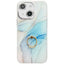 Electroplated Marble Texture Ring Holder Phone Case