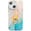 Electroplated Marble Texture Ring Holder Phone Case