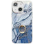 Electroplated Marble Texture Ring Holder Phone Case