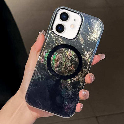 Plating Gradient Glacier Texture MagSafe Phone Case