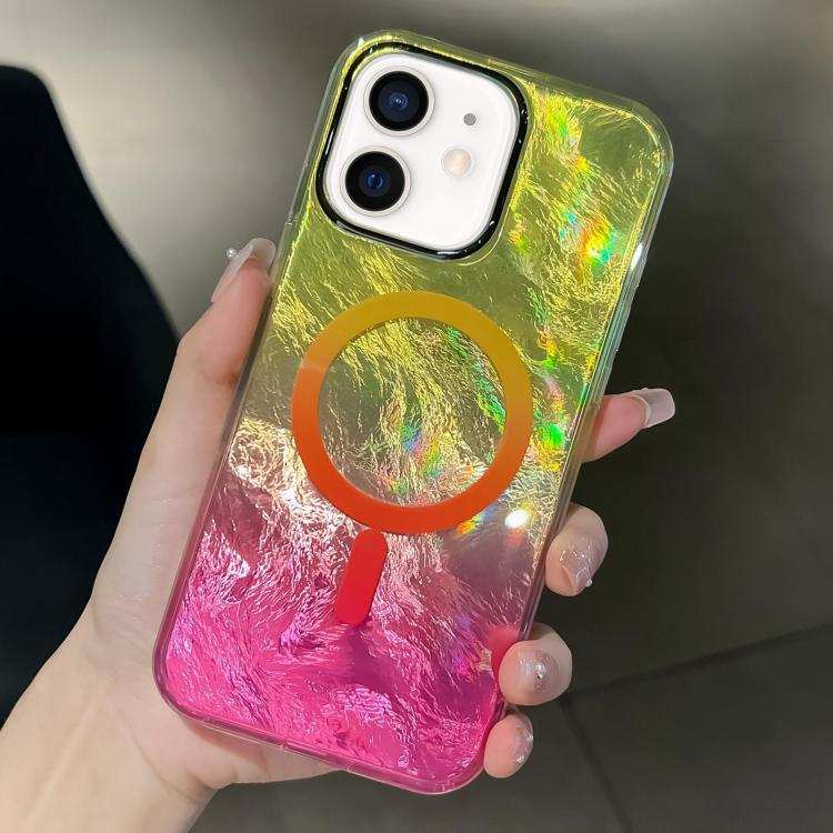 Plating Gradient Glacier Texture MagSafe Phone Case