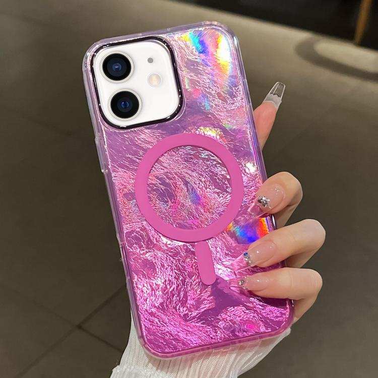 Plating Gradient Glacier Texture MagSafe Phone Case